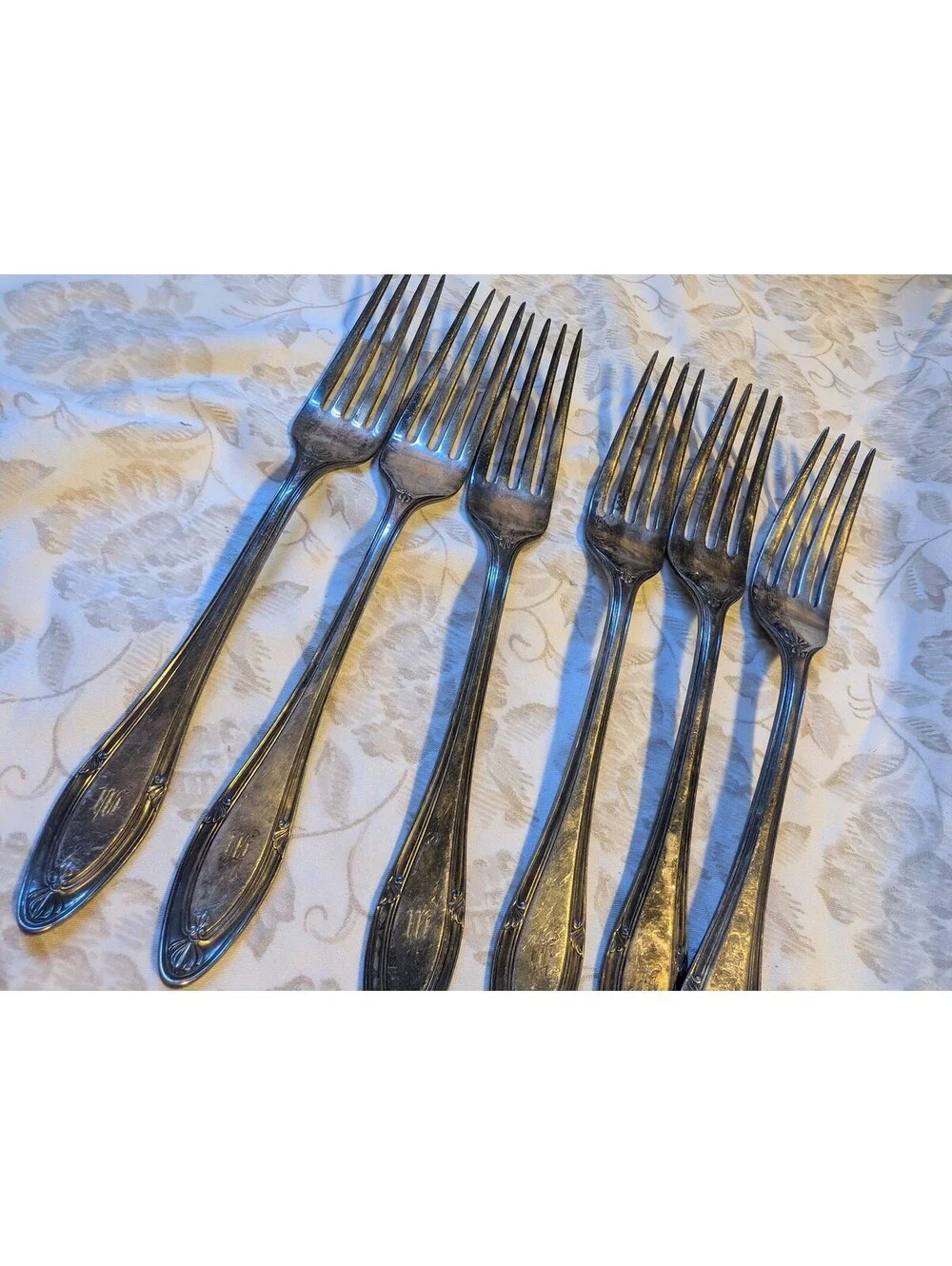 Vintage GMC International Silver Plate Dinner Forks Set of 6